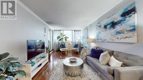 1412 - 44 Falby Court, Ajax, ON - Indoor Photo Showing Living Room