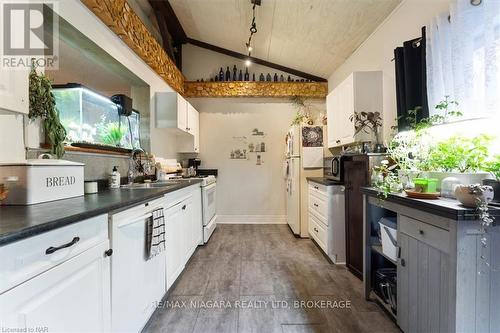 107 Queen St Street, Haldimand County, ON - Indoor Photo Showing Kitchen With Double Sink