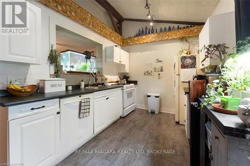 107 Queen St Street, Haldimand County, ON - Indoor Photo Showing Kitchen With Double Sink