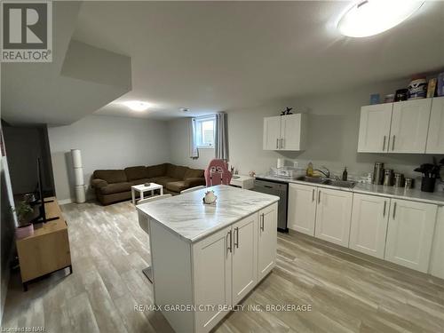 Lower - 34 Bounty Avenue, Thorold (560 - Rolling Meadows), ON - Indoor Photo Showing Kitchen With Double Sink