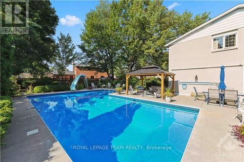 5 Erinlea Court, Ottawa, ON - Outdoor With In Ground Pool With Deck Patio Veranda With Backyard