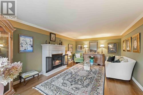 5 Erinlea Court, Ottawa, ON - Indoor Photo Showing Living Room With Fireplace