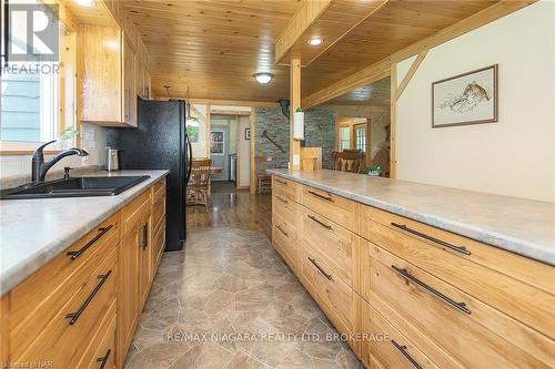 12264 Brawn Road, Wainfleet (880 - Lakeshore), ON - Indoor Photo Showing Kitchen With Double Sink