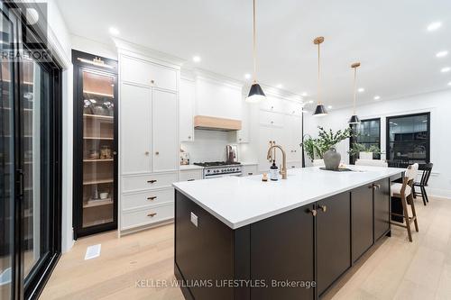 12 foot center island - 348 Victoria Street, London, ON - Indoor Photo Showing Kitchen With Upgraded Kitchen