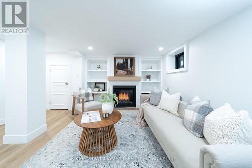 Family Room Lower - 348 Victoria Street, London, ON - Indoor Photo Showing Living Room With Fireplace