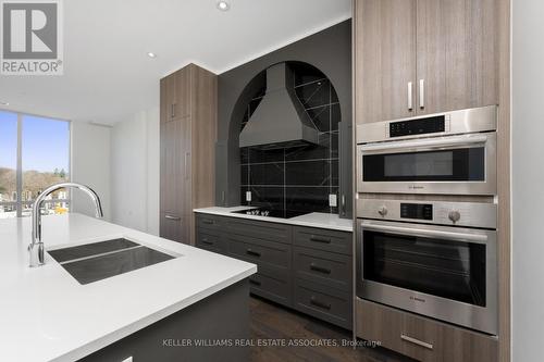 303 - 42 Mill Street, Halton Hills, ON - Indoor Photo Showing Kitchen With Double Sink With Upgraded Kitchen