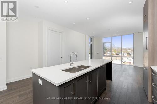 303 - 42 Mill Street, Halton Hills, ON - Indoor Photo Showing Kitchen With Double Sink