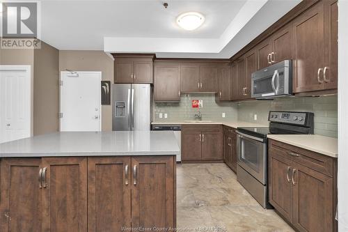 8475 Wyandotte East Unit# 111, Windsor, ON - Indoor Photo Showing Kitchen With Stainless Steel Kitchen