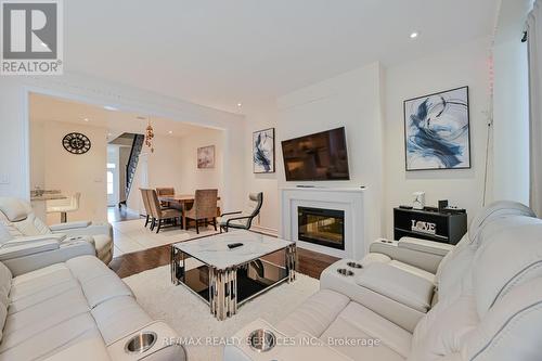 249 Inspire Boulevard, Brampton, ON - Indoor Photo Showing Living Room With Fireplace