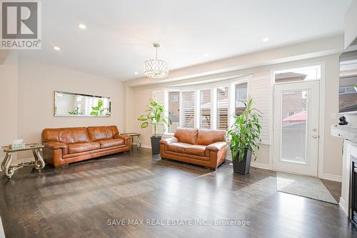 15 Manzanita Crescent, Brampton, ON - Indoor Photo Showing Living Room With Fireplace