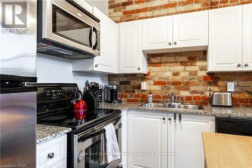 204 - 66 Wellington Street, Stratford, ON - Indoor Photo Showing Kitchen With Double Sink