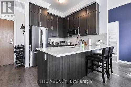 609 - 1105 Leger Way, Milton, ON - Indoor Photo Showing Kitchen With Stainless Steel Kitchen With Upgraded Kitchen