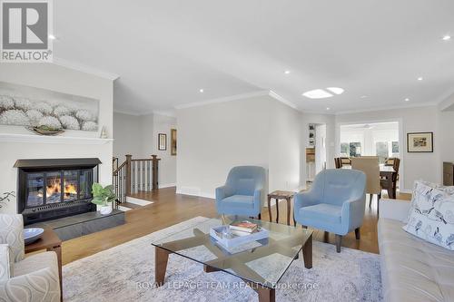 12 Spyglass Ridge, Ottawa, ON - Indoor Photo Showing Living Room With Fireplace