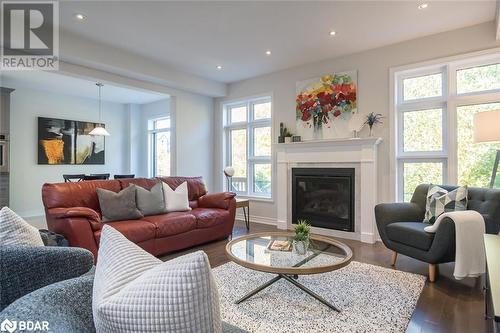 3401 Vernon Powell Drive, Oakville, ON - Indoor Photo Showing Living Room With Fireplace