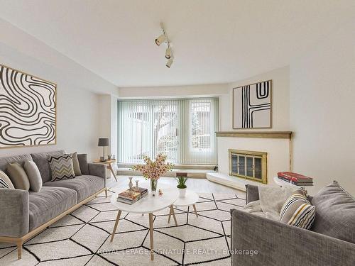 43 Gloucester St, Toronto, ON - Indoor Photo Showing Living Room With Fireplace