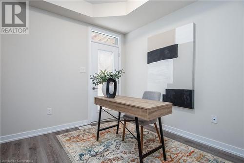 Office area with dark hardwood / wood-style flooring - 44 Hollywood Court, Cambridge, ON - Indoor Photo Showing Other Room