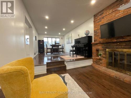 2930 Oka Road, Mississauga, ON - Indoor Photo Showing Living Room With Fireplace