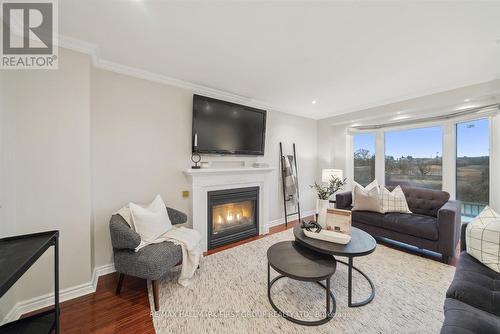 62 Long Drive, Whitby, ON - Indoor Photo Showing Living Room With Fireplace