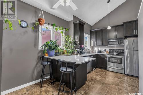 64 331 Pendygrasse Road, Saskatoon, SK - Indoor Photo Showing Kitchen With Stainless Steel Kitchen With Upgraded Kitchen