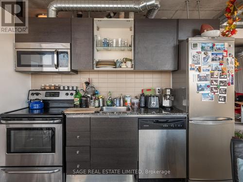 1502 - 150 Sudbury Street, Toronto, ON - Indoor Photo Showing Kitchen With Stainless Steel Kitchen