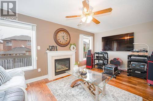 82 Belmont Boulevard, Halton Hills, ON - Indoor Photo Showing Living Room With Fireplace