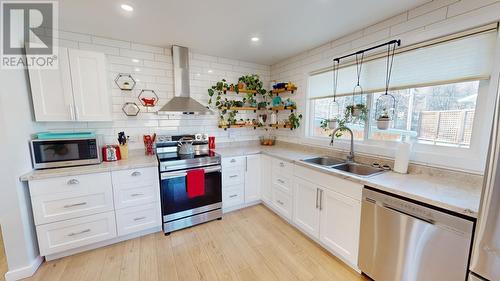 10204 Turner Crescent, Hudsons Hope, BC - Indoor Photo Showing Kitchen With Double Sink