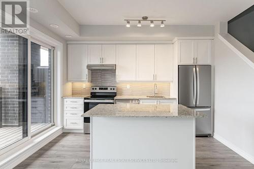 305 - 349 Wheat Boom Drive, Oakville, ON - Indoor Photo Showing Kitchen With Stainless Steel Kitchen With Upgraded Kitchen