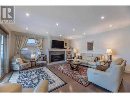 1952 Harris Drive, Penticton, BC - Indoor Photo Showing Living Room With Fireplace