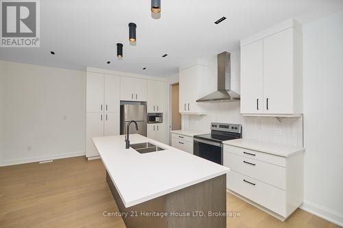 Main - 594 Seneca Drive, Fort Erie (334 - Crescent Park), ON - Indoor Photo Showing Kitchen With Stainless Steel Kitchen With Double Sink With Upgraded Kitchen