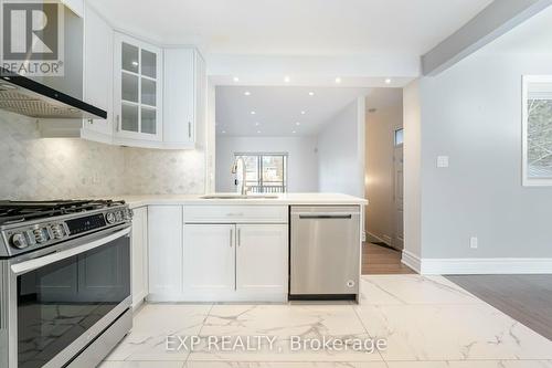 108 Lynedock Crescent, Toronto, ON - Indoor Photo Showing Kitchen With Stainless Steel Kitchen With Upgraded Kitchen