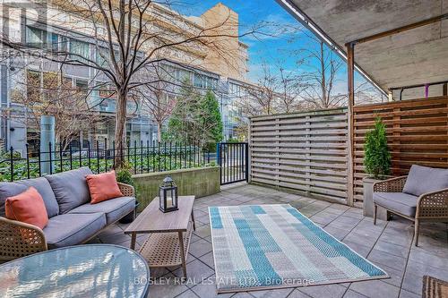 146 - 201 Carlaw Avenue, Toronto, ON - Outdoor With Deck Patio Veranda With Exterior