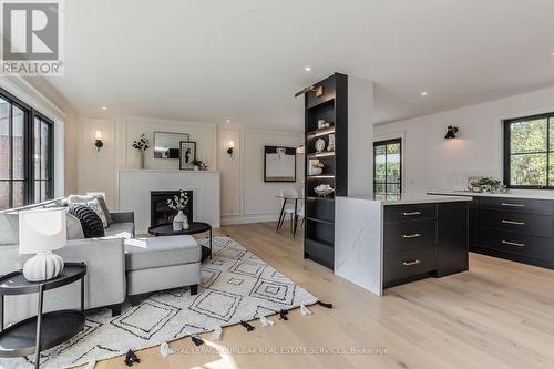 3029 Eva Drive, Burlington, ON - Indoor Photo Showing Living Room With Fireplace