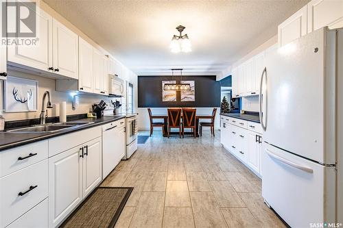 114 Manitoba Street, Pense, SK - Indoor Photo Showing Kitchen With Double Sink