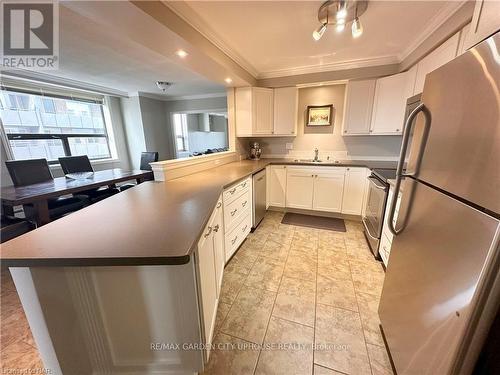 804 - 141 Church Street, St. Catharines (451 - Downtown), ON - Indoor Photo Showing Kitchen With Double Sink