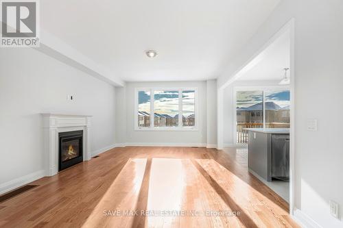 856 Knights Lane, Woodstock, ON - Indoor Photo Showing Living Room With Fireplace