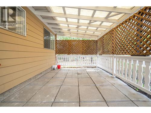 Back covered patio - 6477 Southwind Road, Vernon, BC - Outdoor With Exterior