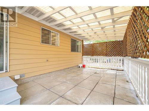 Back covered patio - 6477 Southwind Road, Vernon, BC - Outdoor With Exterior