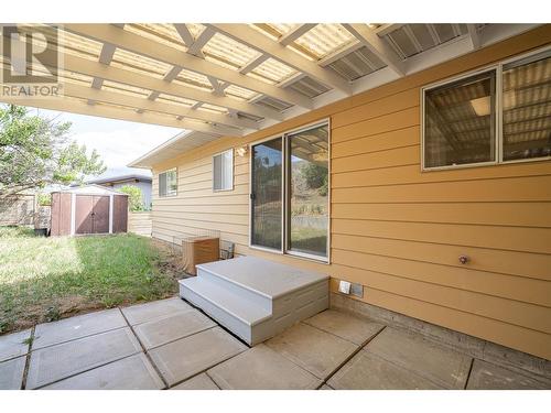 Back covered patio - 6477 Southwind Road, Vernon, BC - Outdoor With Exterior