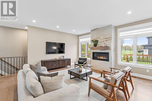 500 Shoreway Drive, Ottawa, ON - Indoor Photo Showing Living Room With Fireplace