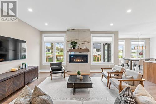 500 Shoreway Drive, Ottawa, ON - Indoor Photo Showing Living Room With Fireplace