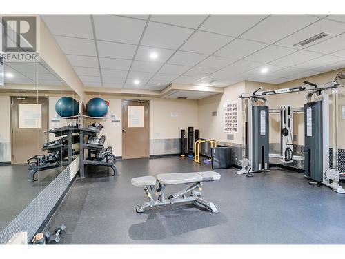 654 Cook Road Unit# 638, Kelowna, BC - Indoor Photo Showing Gym Room