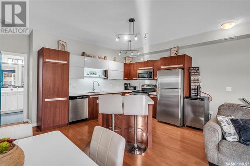 104 1015 Patrick Crescent, Saskatoon, SK - Indoor Photo Showing Kitchen With Stainless Steel Kitchen