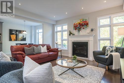 3401 Vernon Powell Drive, Oakville, ON - Indoor Photo Showing Living Room With Fireplace