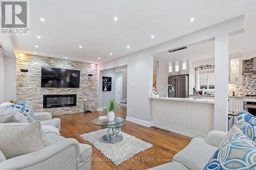 5875 Chessman Court, Mississauga, ON - Indoor Photo Showing Living Room With Fireplace