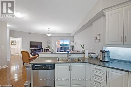 523 - 8111 Forest Glen Drive, Niagara Falls (208 - Mt. Carmel), ON - Indoor Photo Showing Kitchen With Double Sink