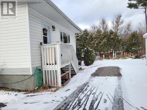 View of snowy yard - 491 Mcconnell Street, Mattawa, ON - Outdoor