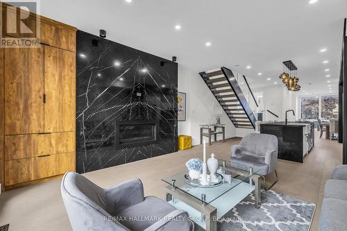 828 Alpine Avenue, Ottawa, ON - Indoor Photo Showing Other Room With Fireplace