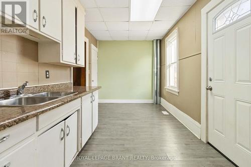 29/31 London Street, Tillsonburg, ON - Indoor Photo Showing Kitchen With Double Sink