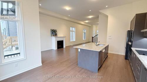 1135 Plymouth Drive, Oshawa, ON - Indoor Photo Showing Kitchen With Fireplace