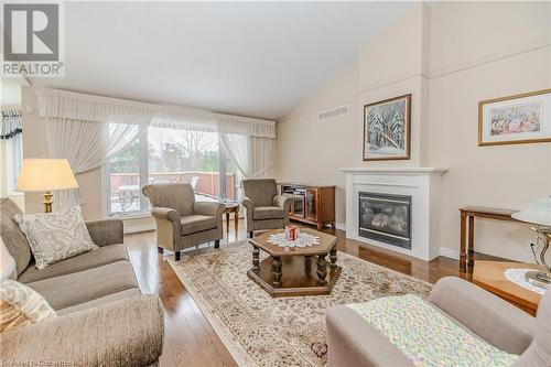 64 Cottonwood Crescent, Cambridge, ON - Indoor Photo Showing Living Room With Fireplace